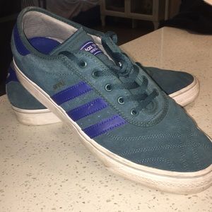 Adidas Silvas green and blue
